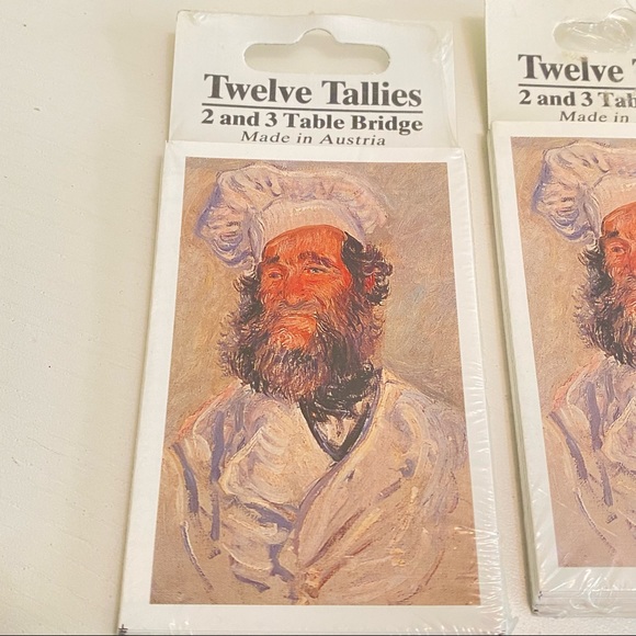 Vintage - Big lot of 10 Twelve Tallies (2 and 3 Table Bridge) Bridge Tally Cards - Picture 2 of 9